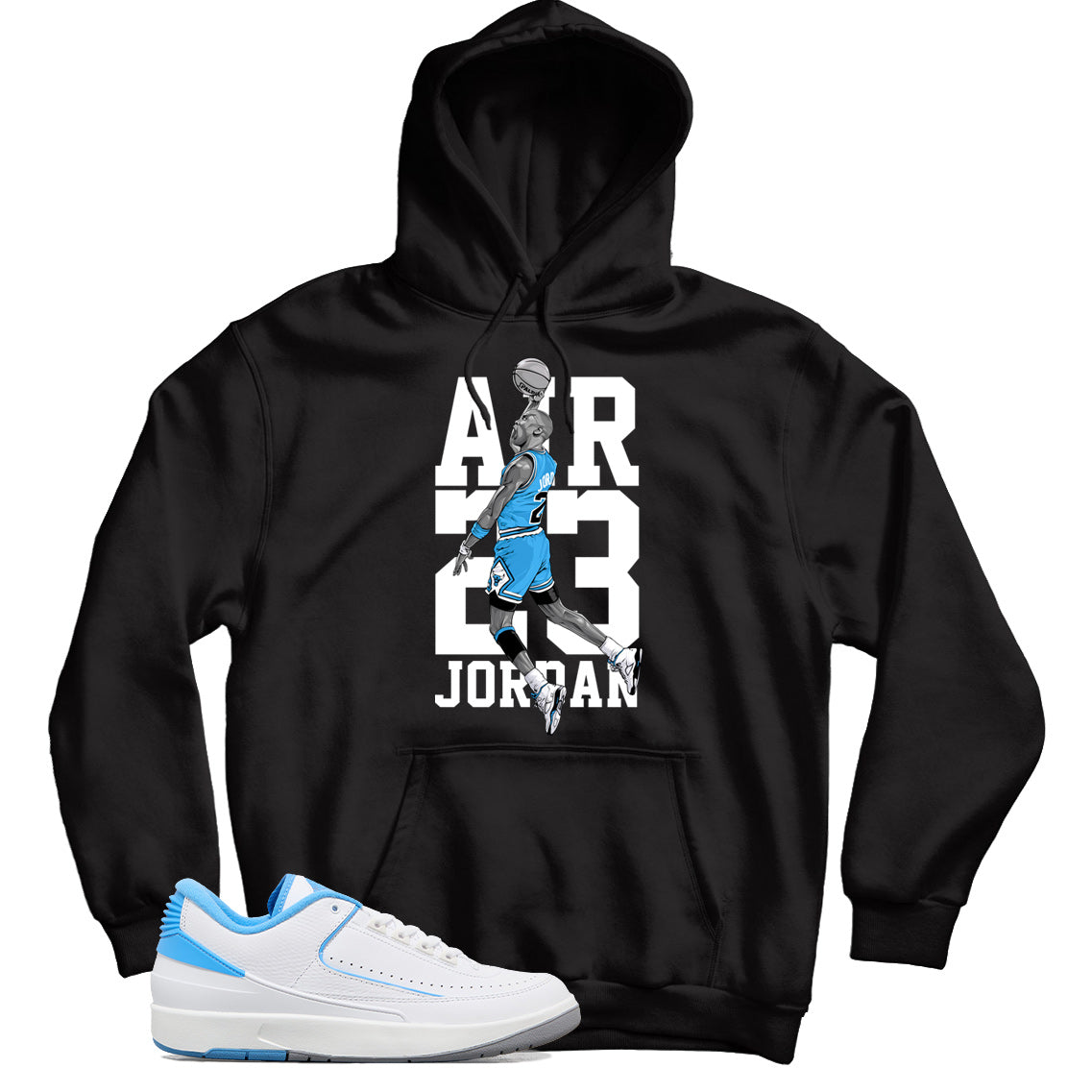 Jordan 2 Low UNC hoodie