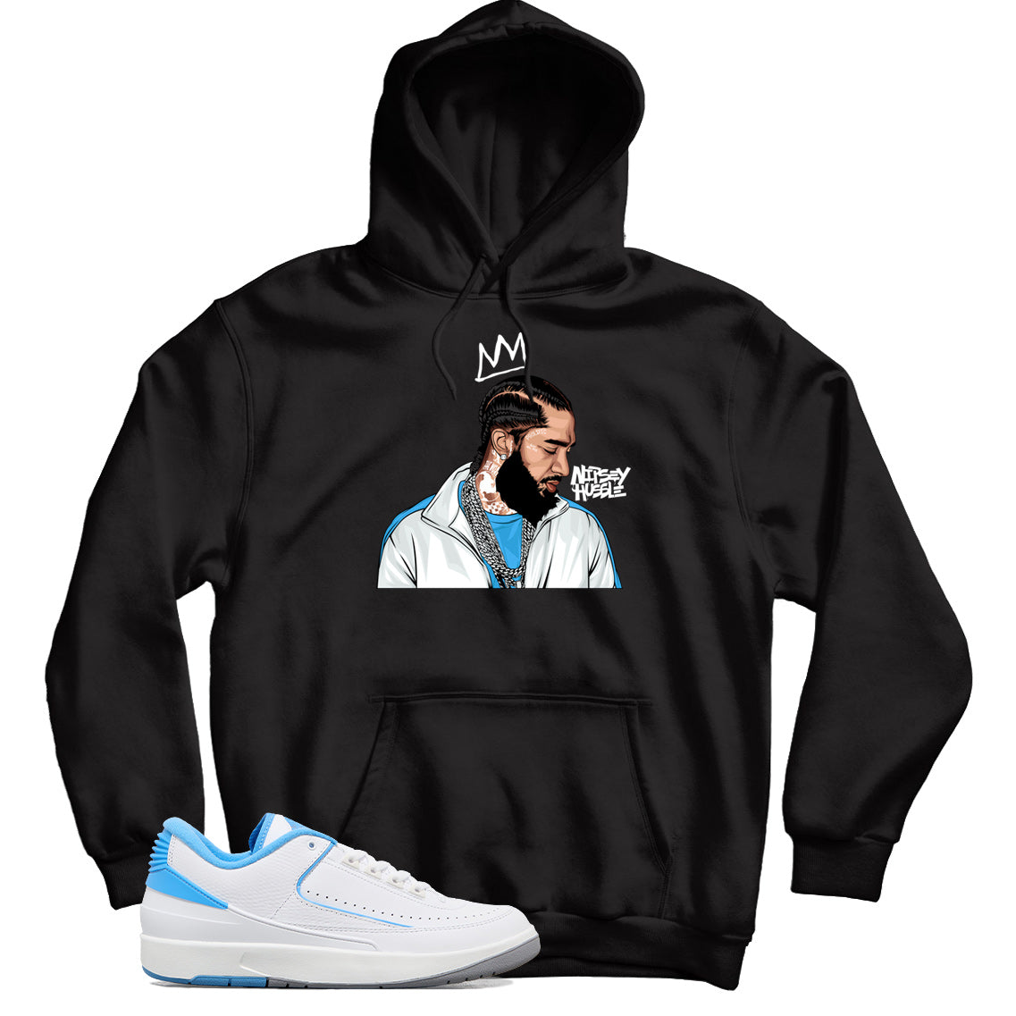 Jordan 2 Low UNC hoodie