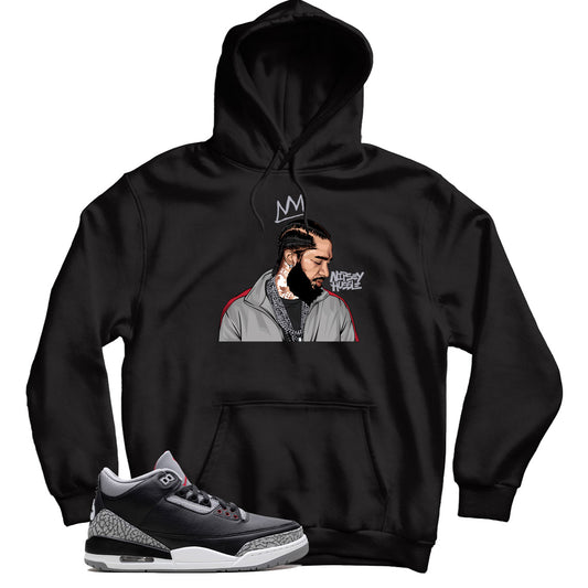 Jordan 3 Black Cement hoodie