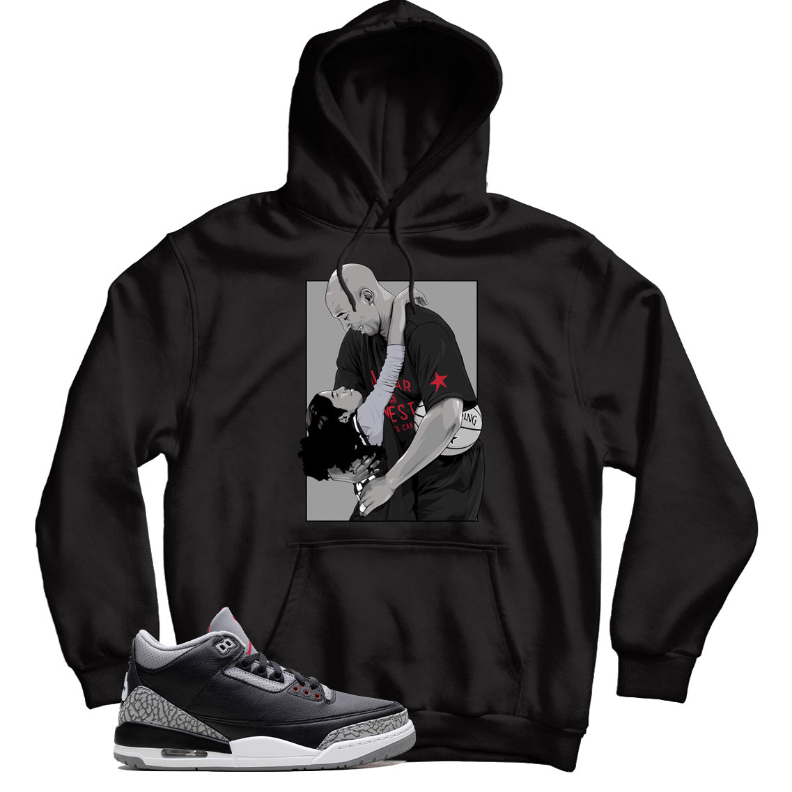 Jordan 3 Black Cement hoodie