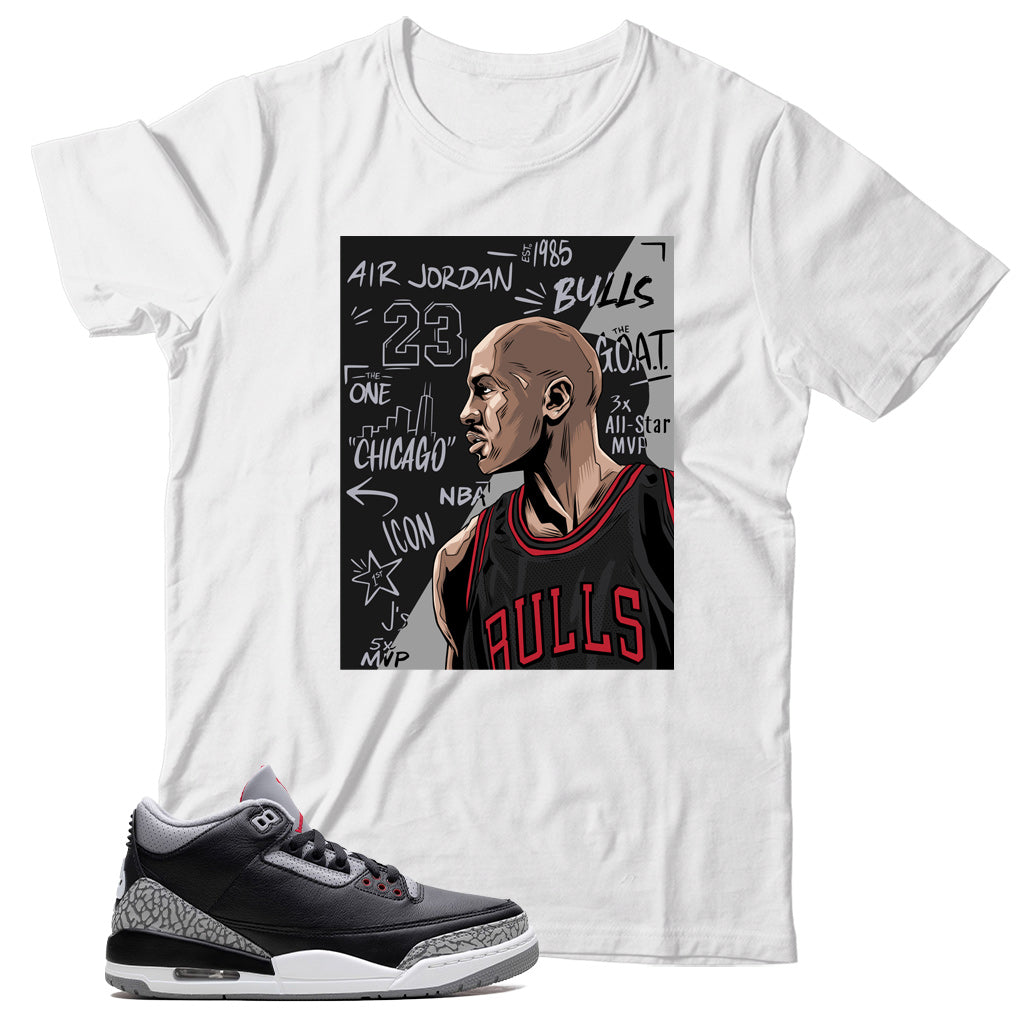 Jordan 3 Black Cement shirt