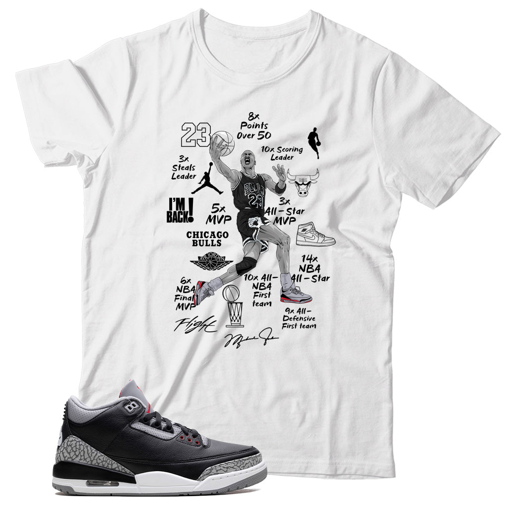 Shirt Match Jordan 3 Black Cement