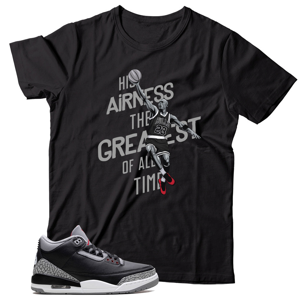 Jordan 3 Black Cement shirt