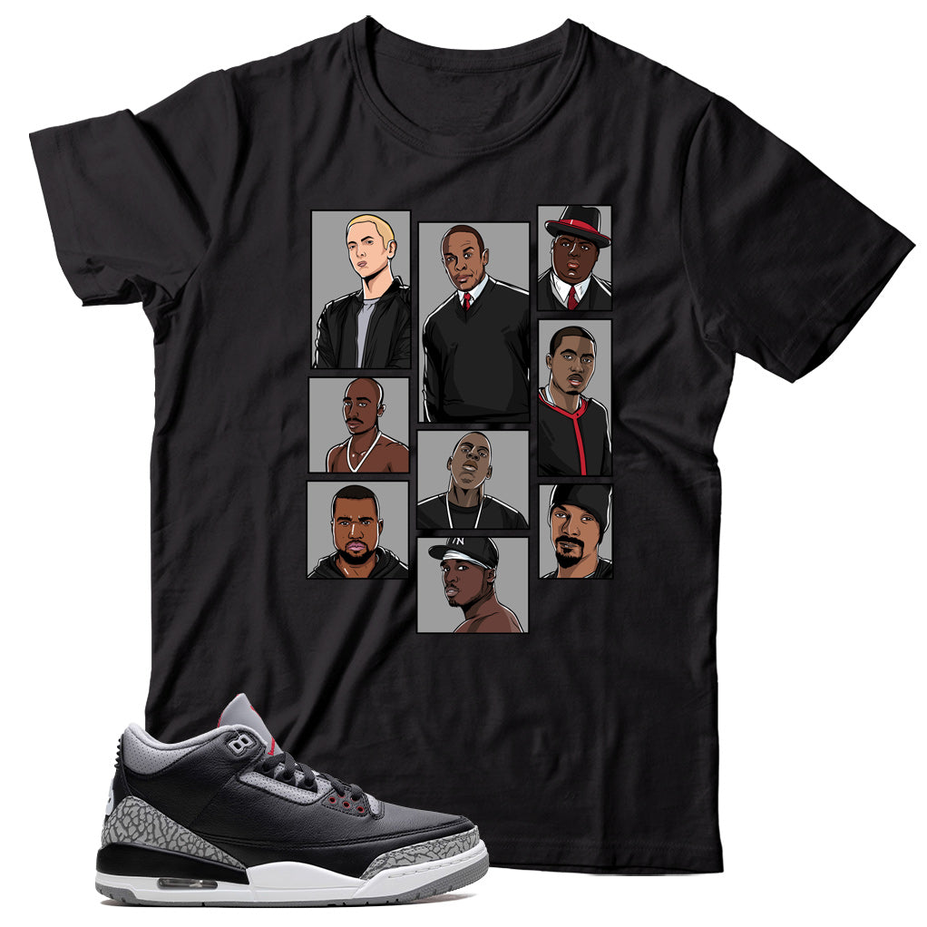 Jordan 3 Black Cement shirt