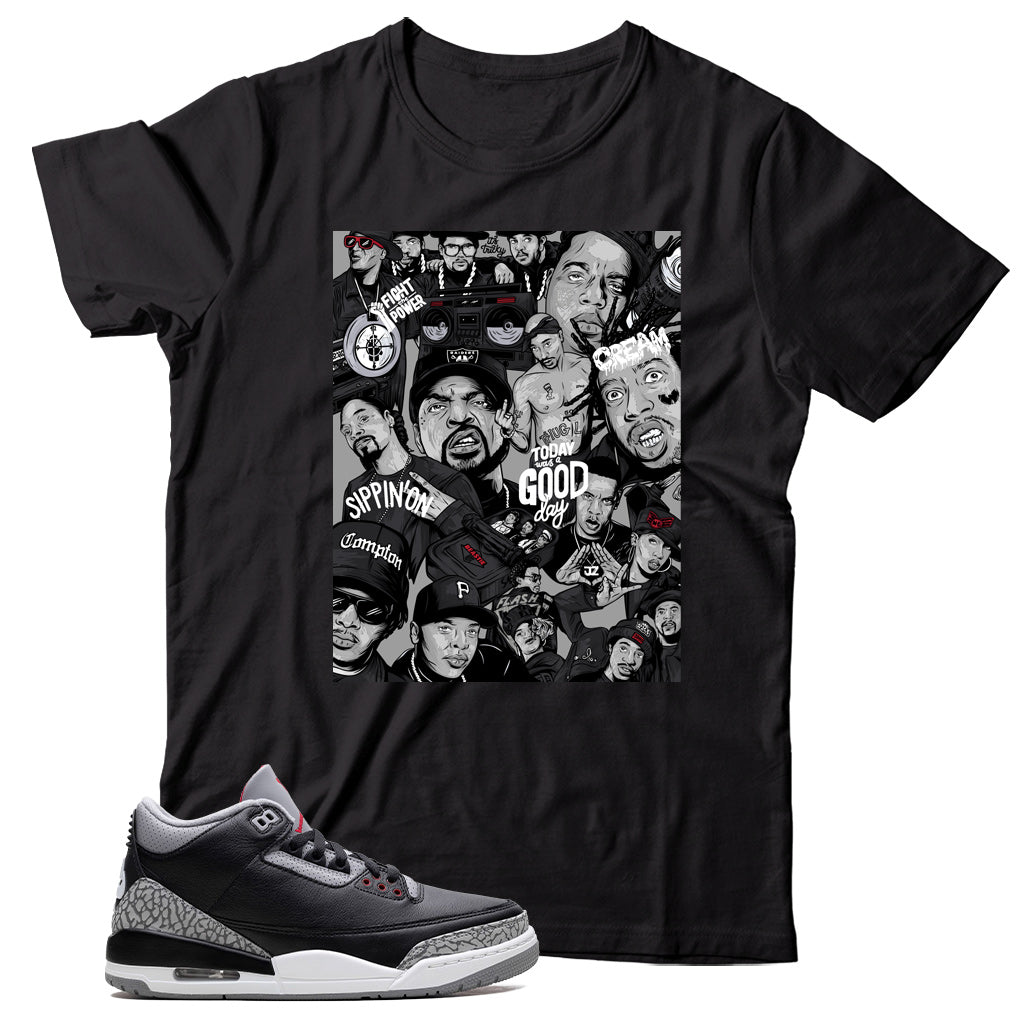 Jordan 3 Black Cement shirt