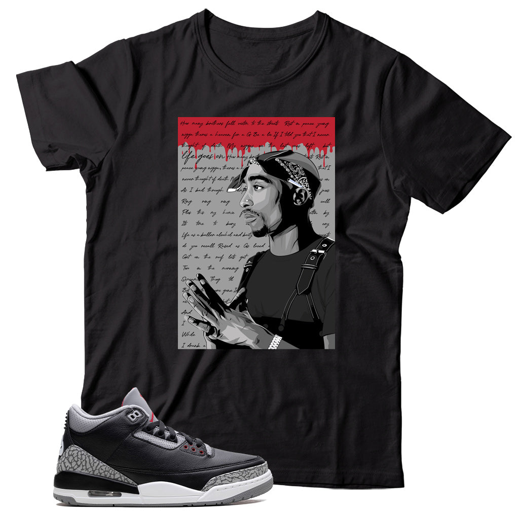 Jordan 3 Black Cement shirt