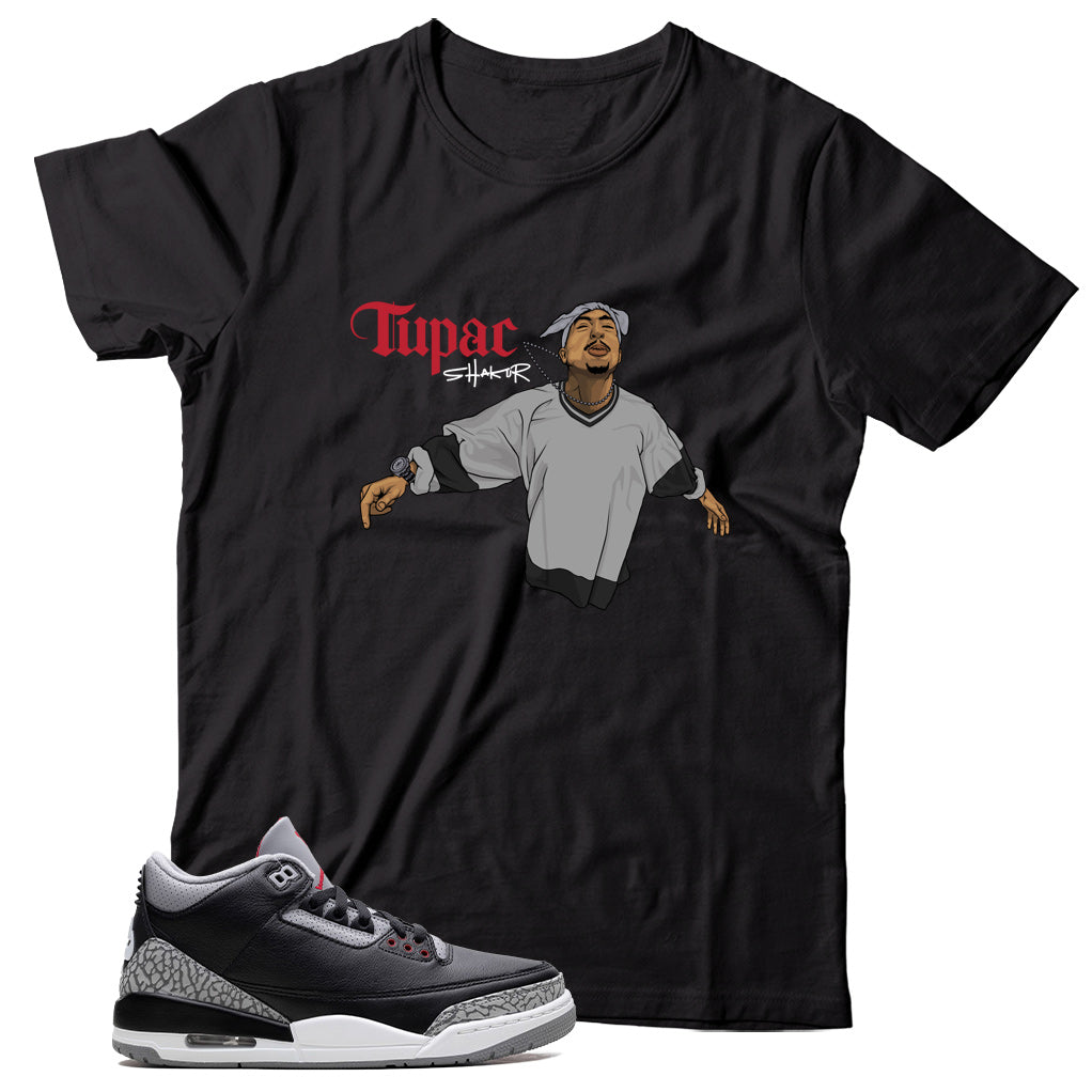 Shirt Match Jordan 3 Black Cement