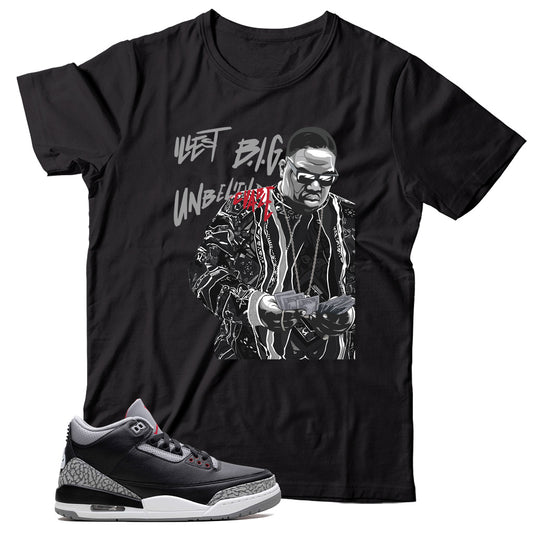 Jordan 3 Black Cement shirt