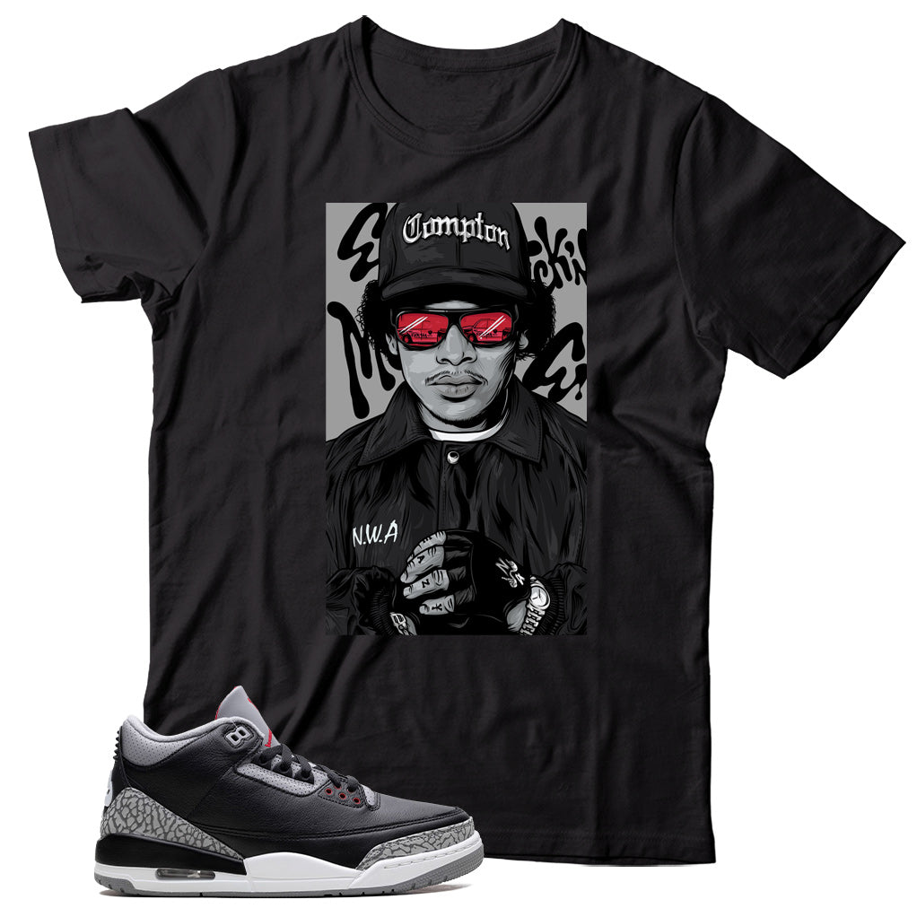 Shirt Match Jordan 3 Black Cement