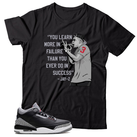 Shirt Match Jordan 3 Black Cement