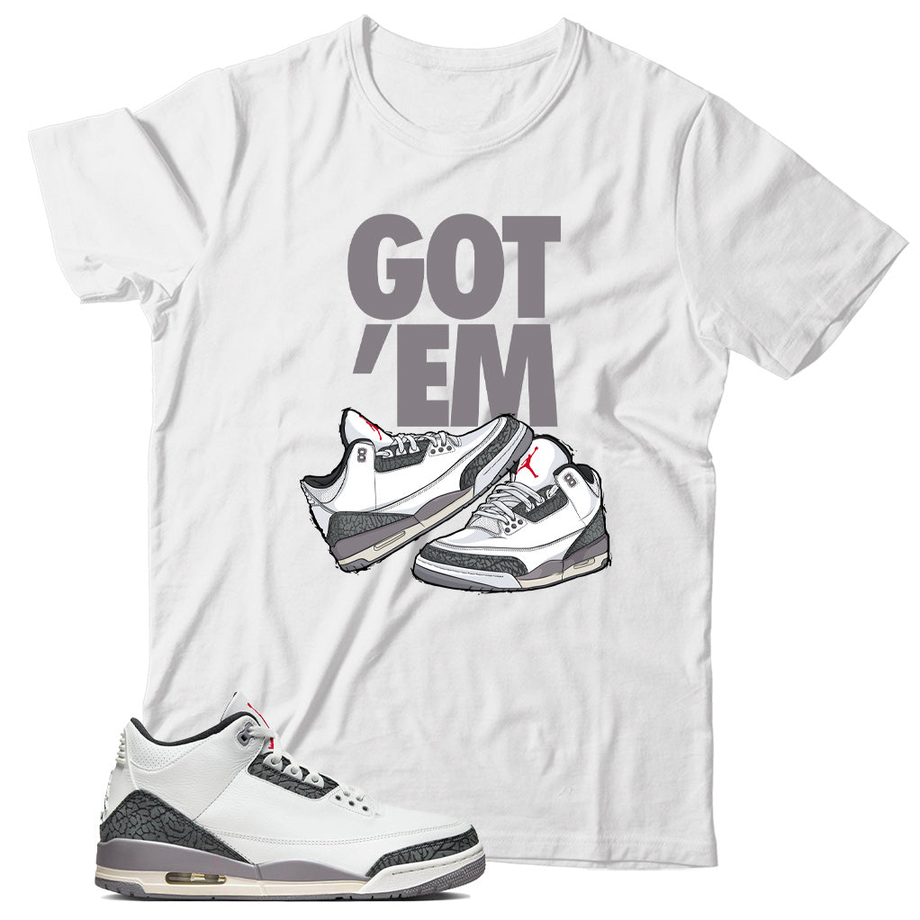 Jordan 3 Cement Grey shirt