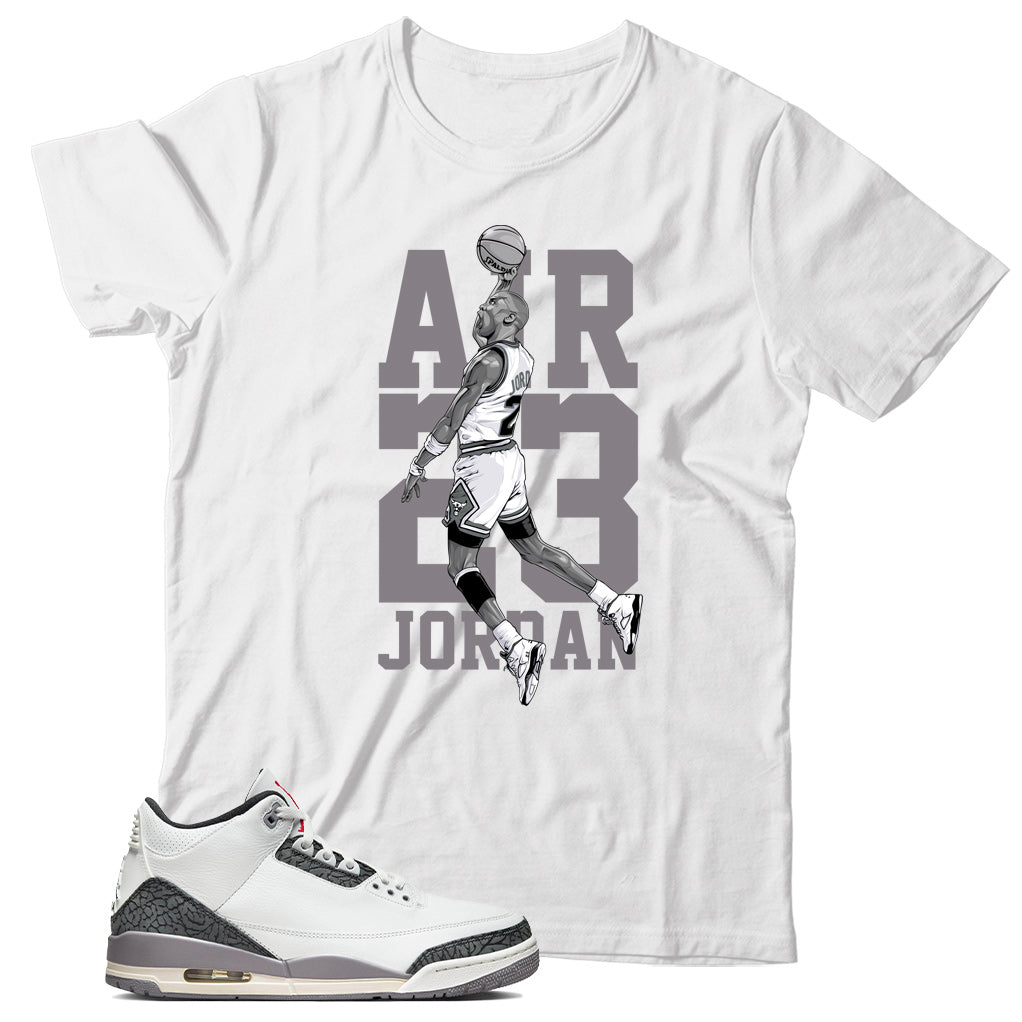 Jordan 3 Cement Grey shirt