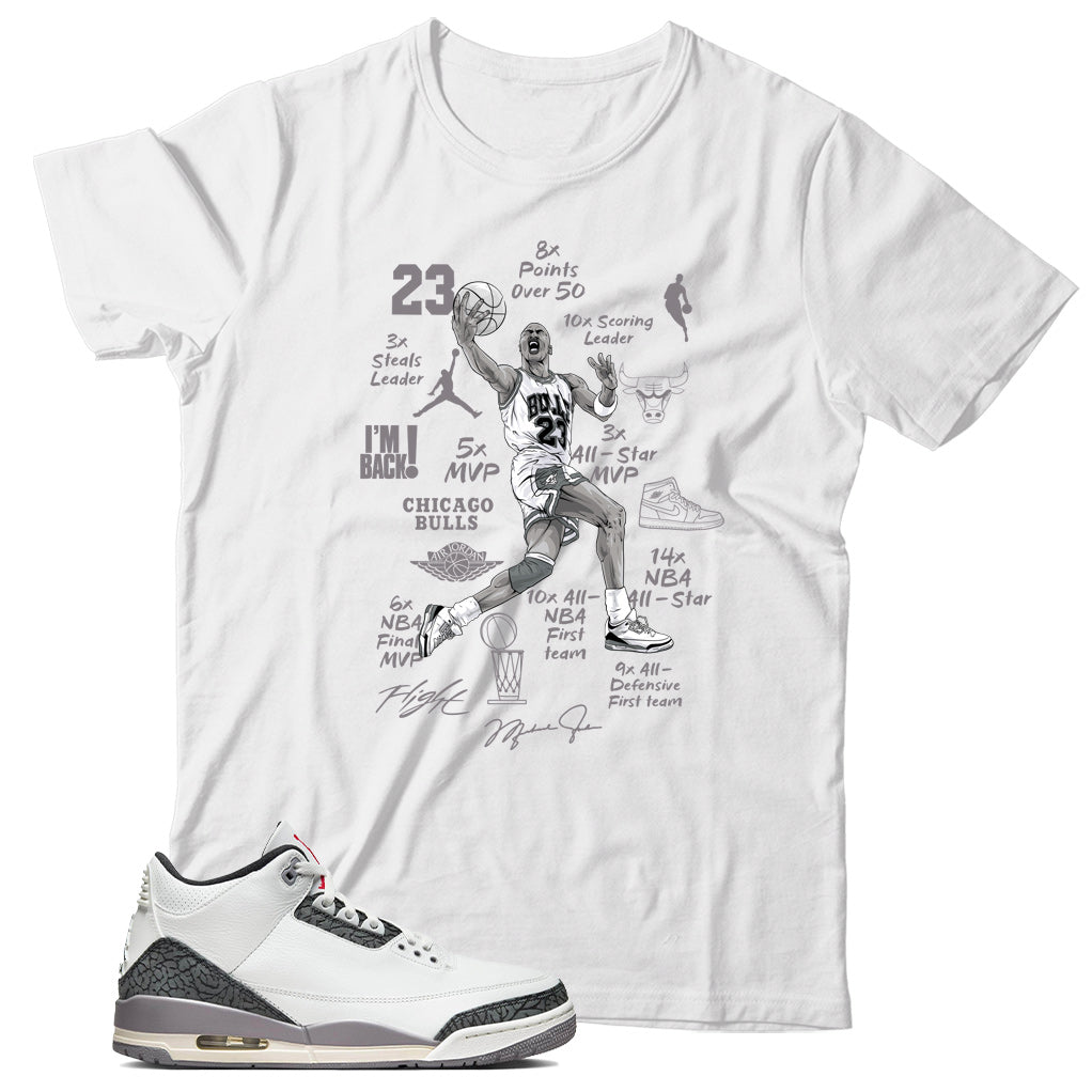 Jordan 3 Cement Grey shirt