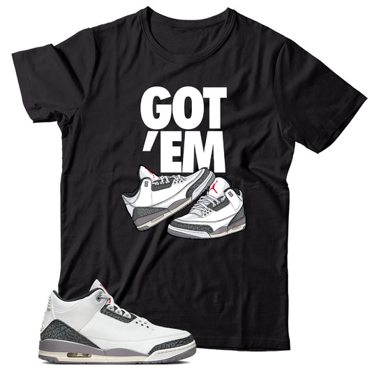 Jordan 3 Cement Grey shirt