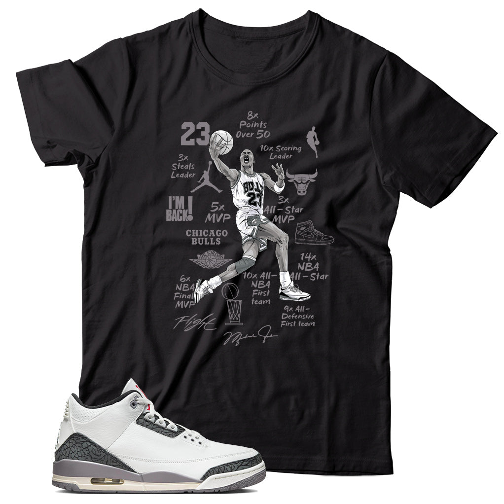 Jordan 3 Cement Grey shirt