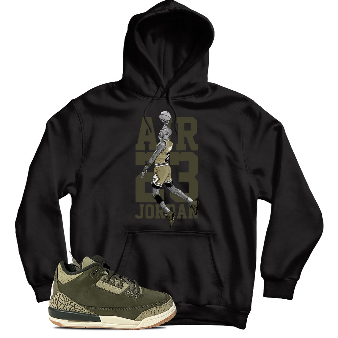 MJ Hoodie Match Jordan 3 Family Affair