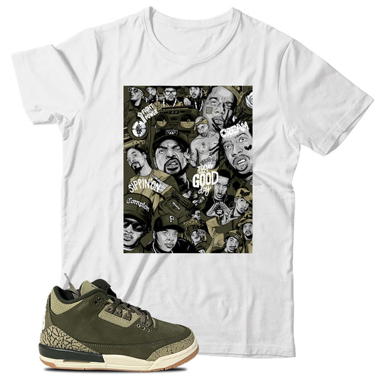 Rap(2) T-Shirt Match Jordan 3 Family Affair