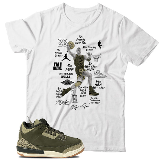 MJ(2) T-Shirt Match Jordan 3 Family Affair