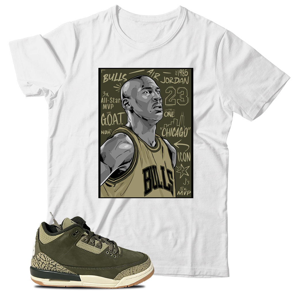 MJ(4) T-Shirt Match Jordan 3 Family Affair