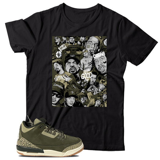 Rap(2) T-Shirt Match Jordan 3 Family Affair