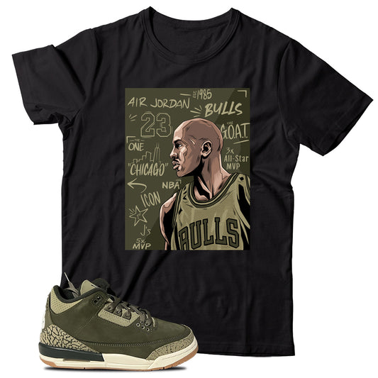 MJ(3) T-Shirt Match Jordan 3 Family Affair