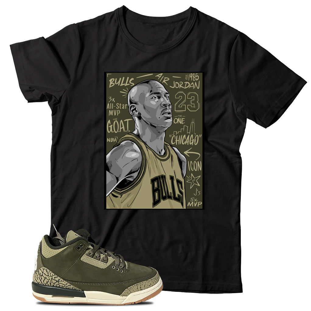 MJ(4) T-Shirt Match Jordan 3 Family Affair