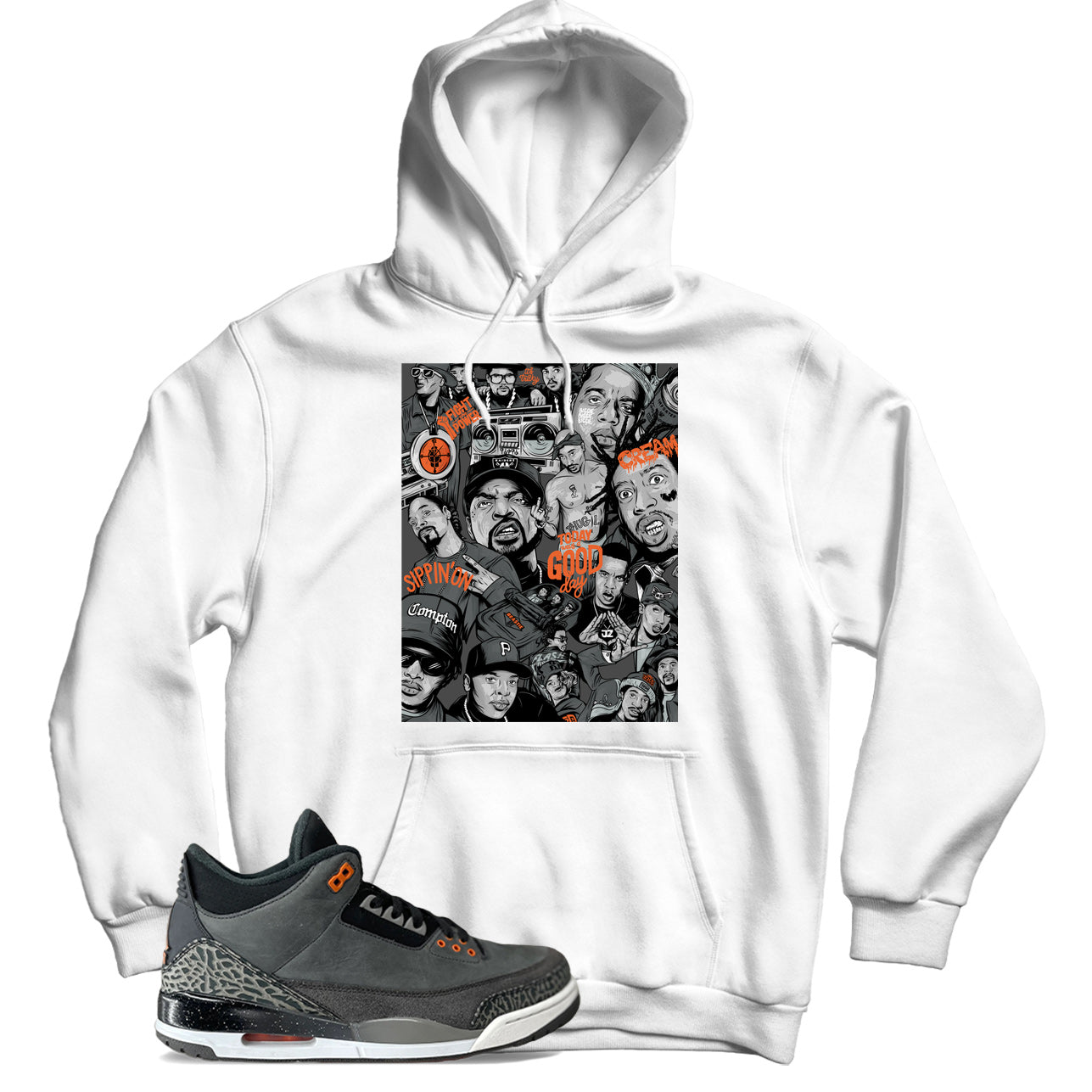 Hoodie Match Jordan 3 Fear Pack