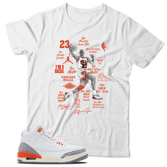 Jordan 3 Peach shirt