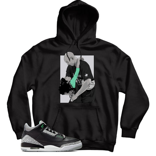 Jordan 3 Green Glow hoodie