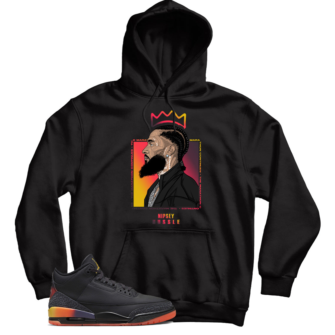 Nipsey(2) Hoodie Match Jordan 3 J Balvin Rio