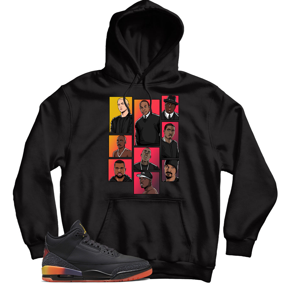 Rap Hoodie Match Jordan 3 J Balvin Rio