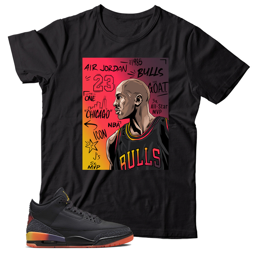 Jordan 3 J Balvin Rio shirt