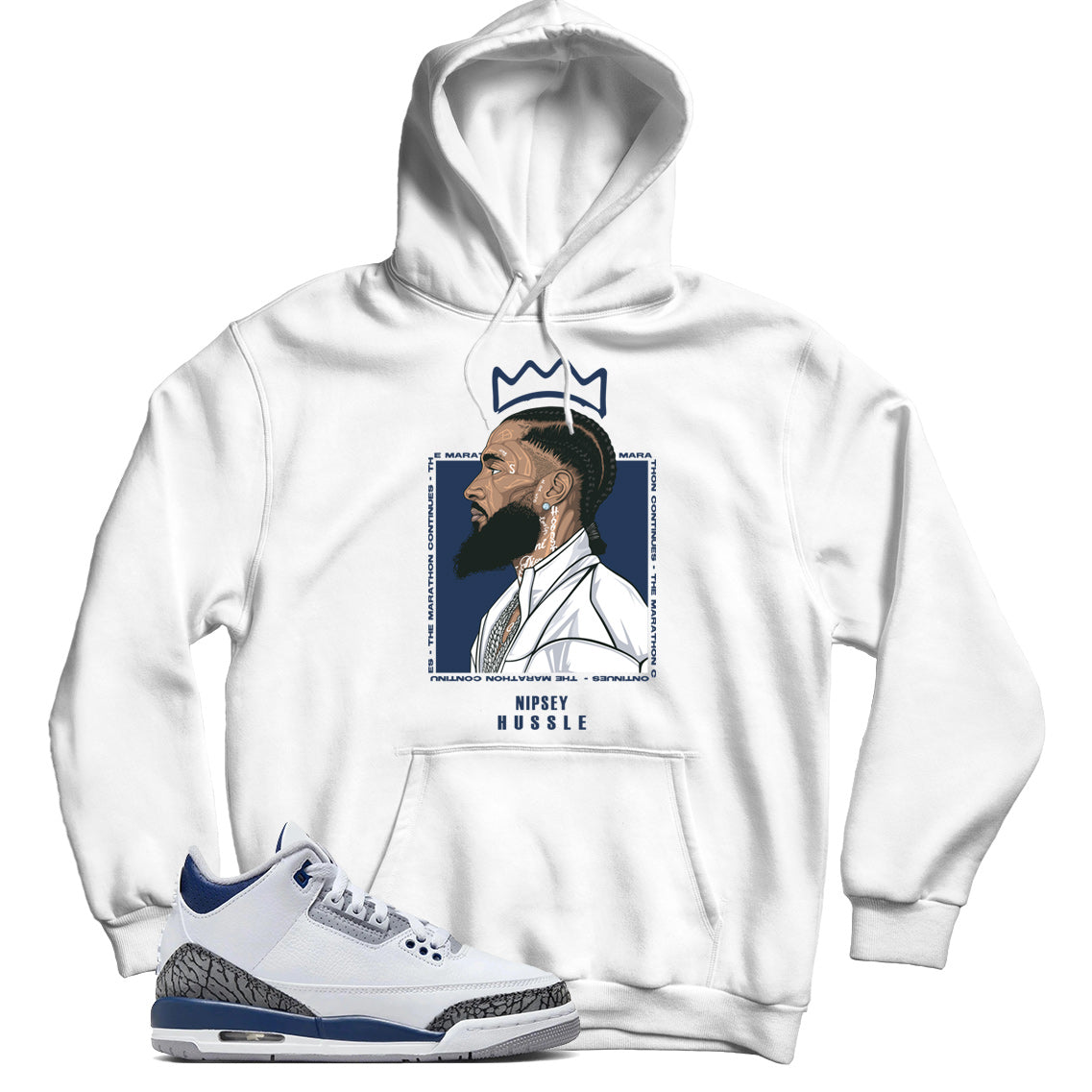 Jordan 3 Midnight hoodie