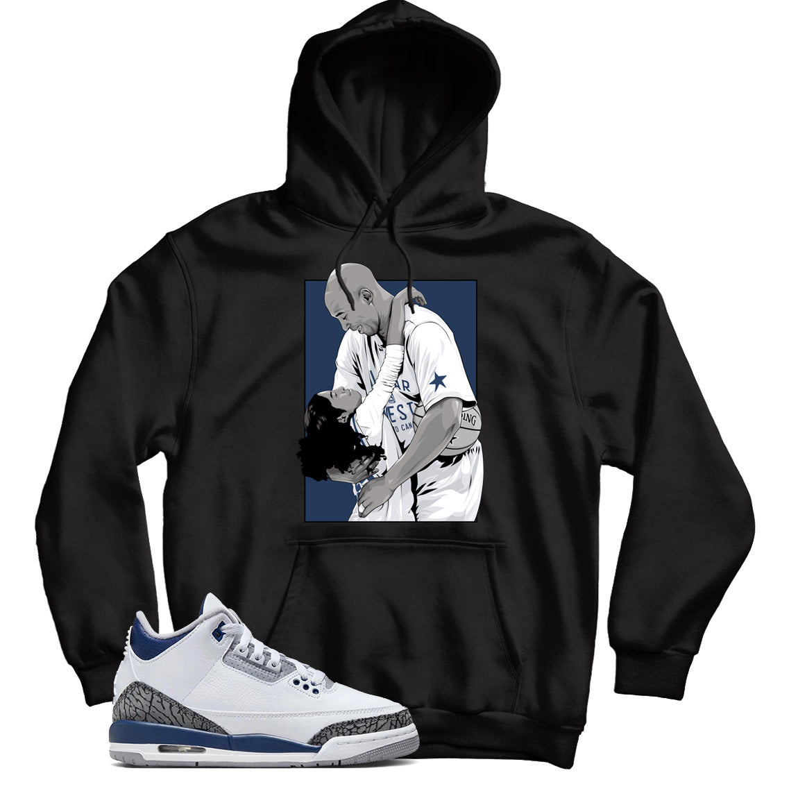 hoodie Match Jordan 3 Midnight Navy