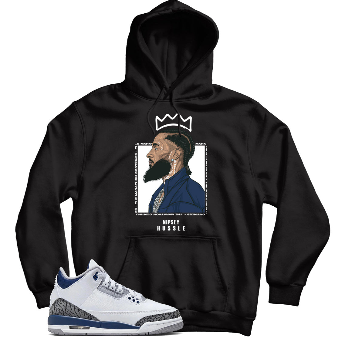 Jordan 3 Midnight Navy hoodie