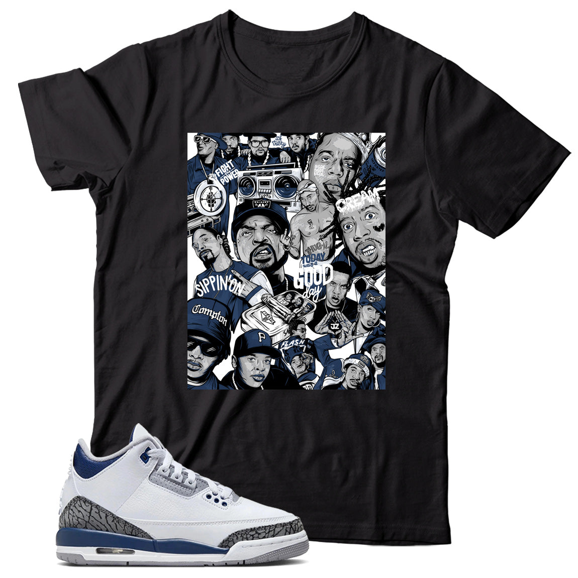 Jordan 3 Midnight Navy shirt