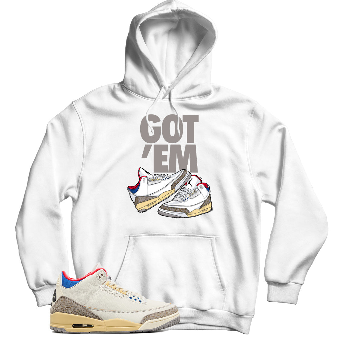 Jordan 3 Seoul 2 hoodie