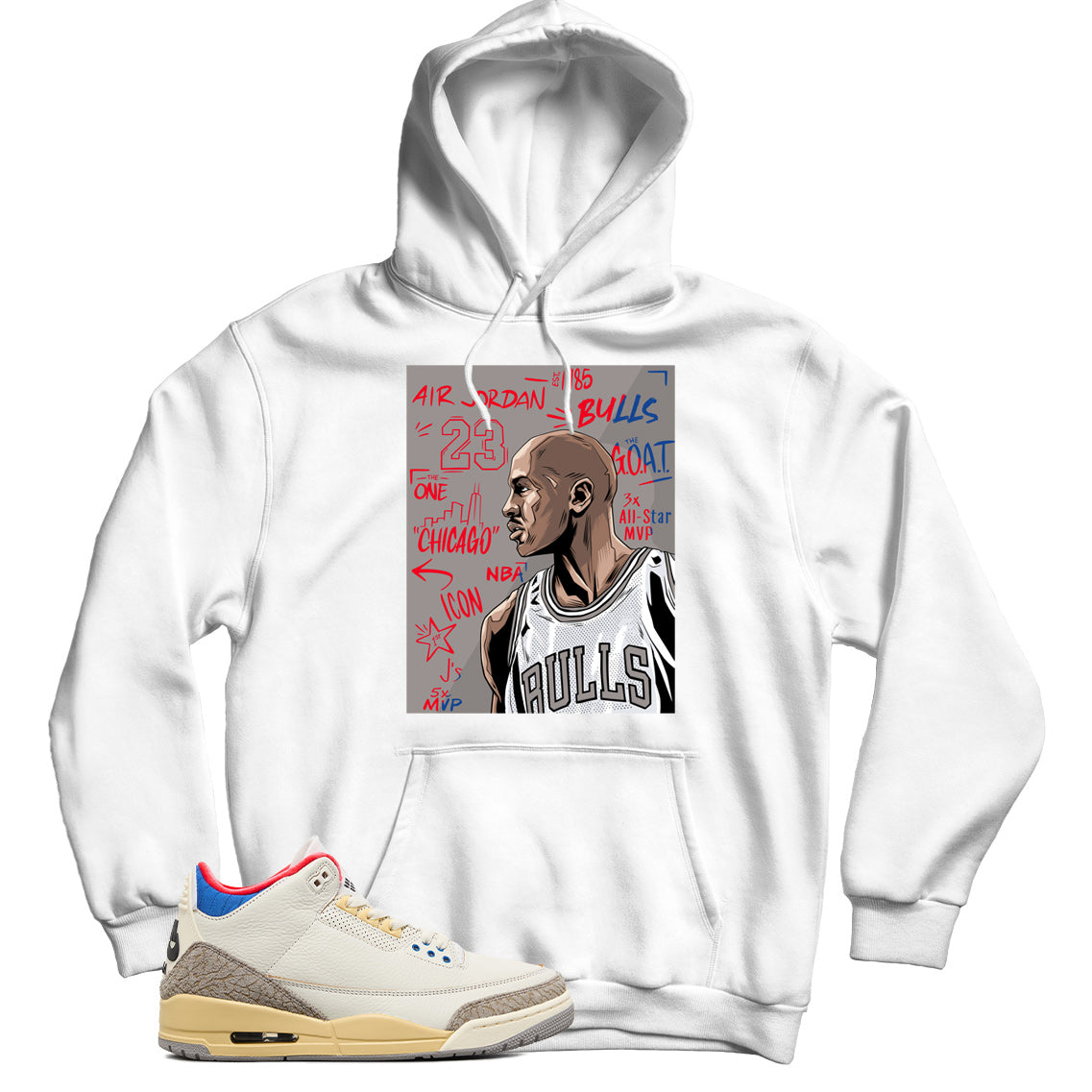 Jordan 3 Seoul 2 hoodie