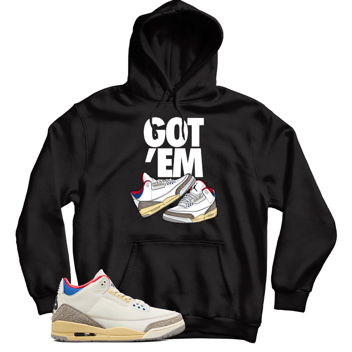 Jordan 3 Seoul 2 hoodie