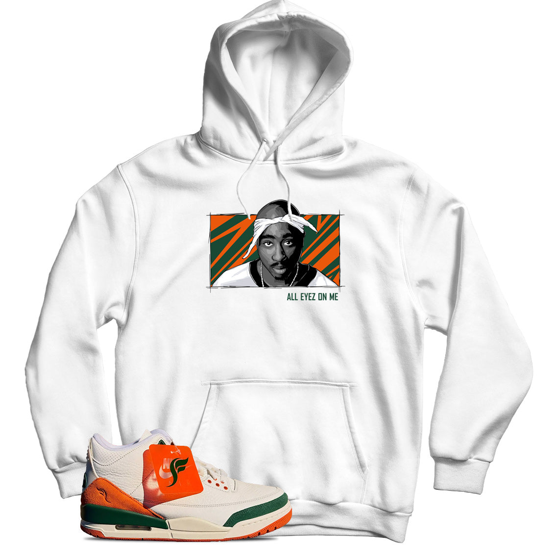Jordan 3 SoleFly Miami hoodie