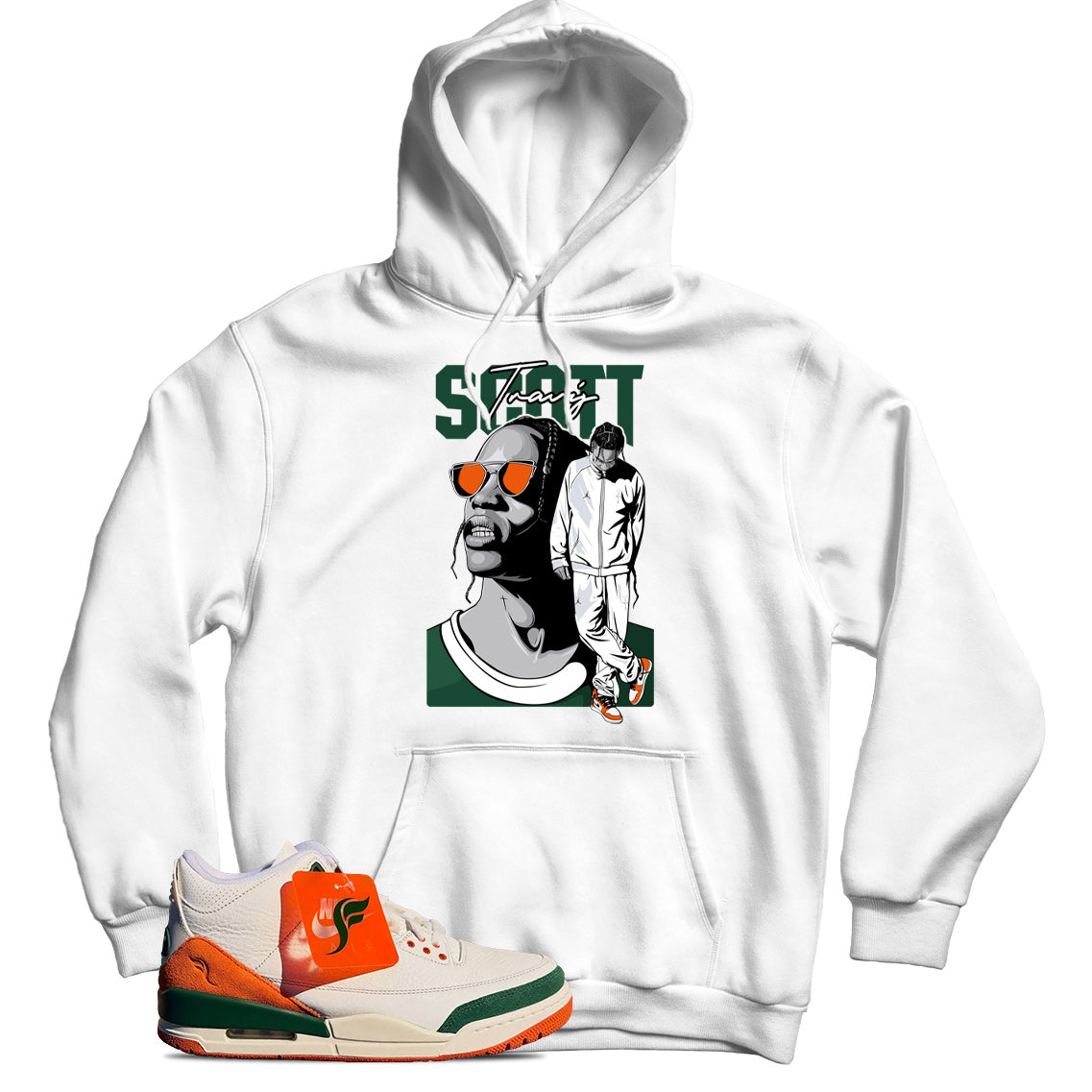 Jordan 3 SoleFly Miami hoodie