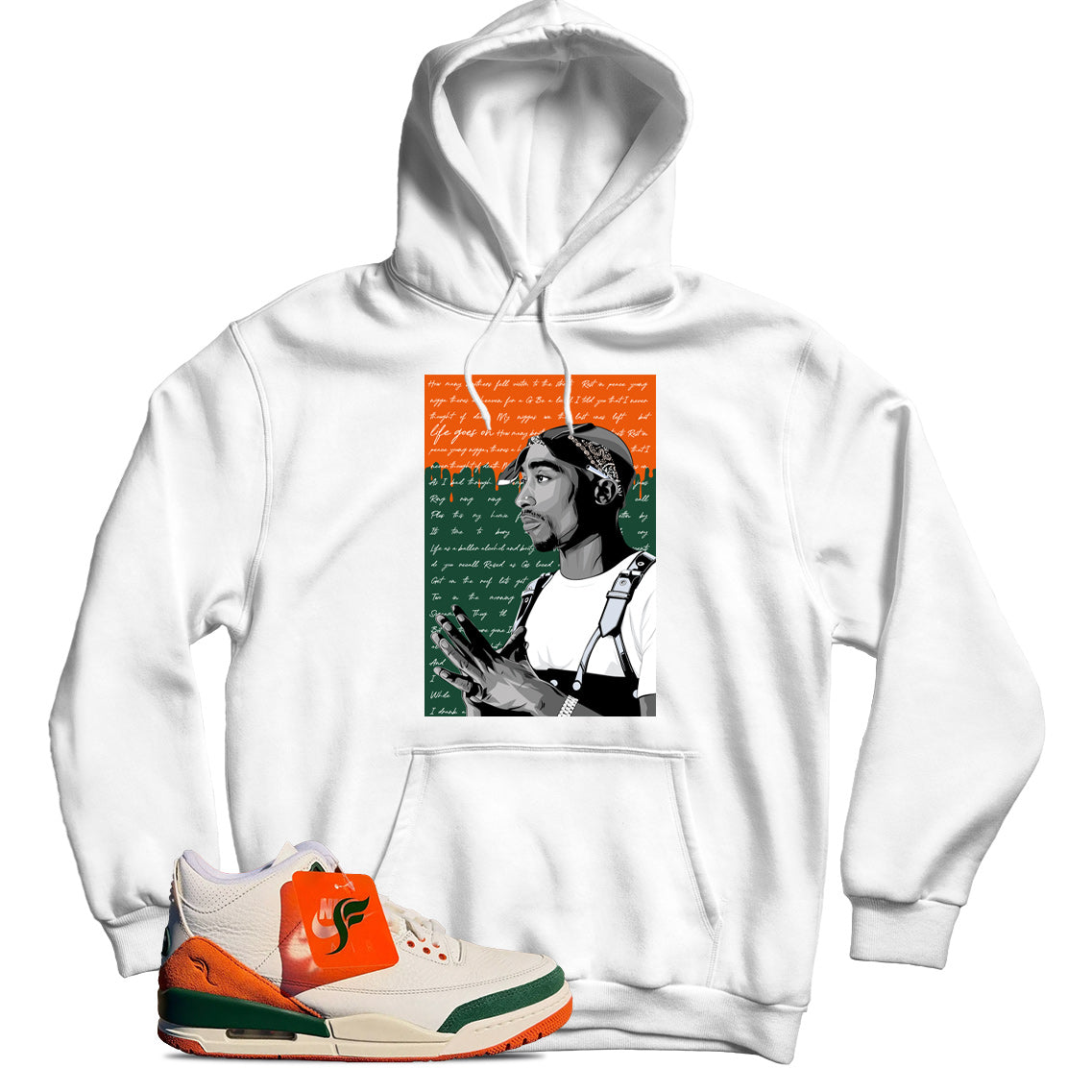 Jordan 3 SoleFly Miami hoodie