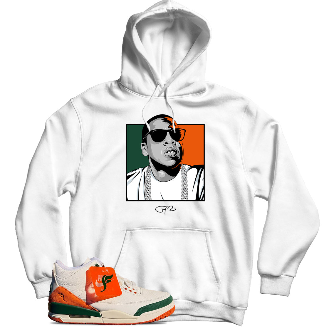Jordan 3 SoleFly Miami hoodie