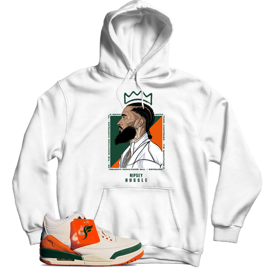 Jordan 3 SoleFly Miami hoodie