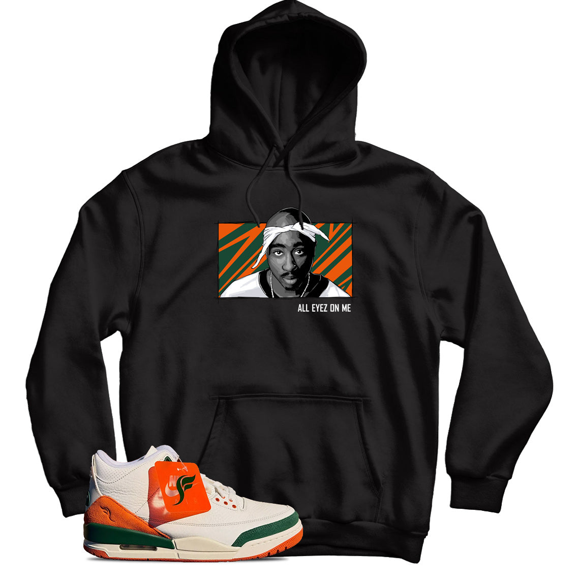 Jordan 3 SoleFly Miami hoodie