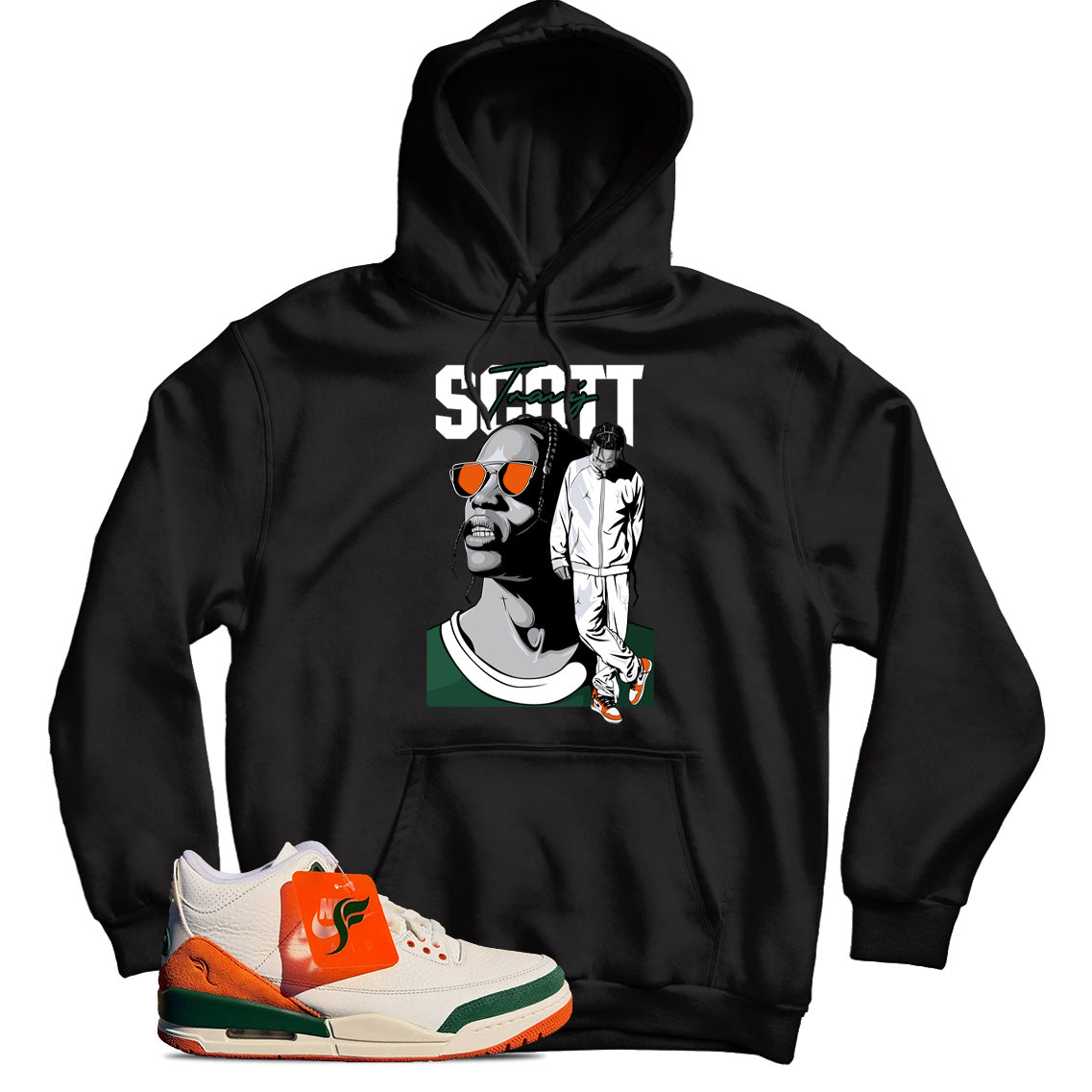 Jordan 3 SoleFly Miami hoodie