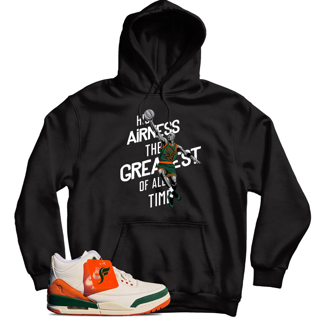Jordan 3 SoleFly Miami hoodie