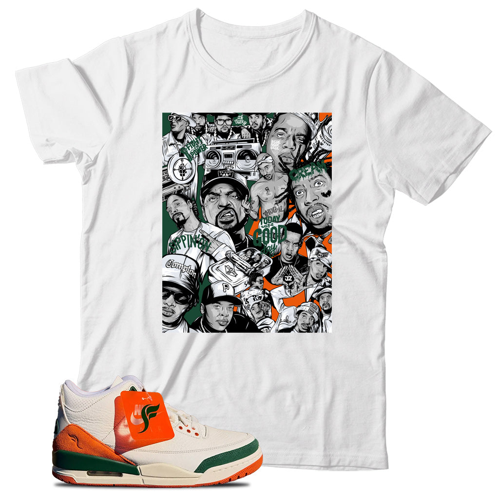 Jordan 3 SoleFly Miami shirt