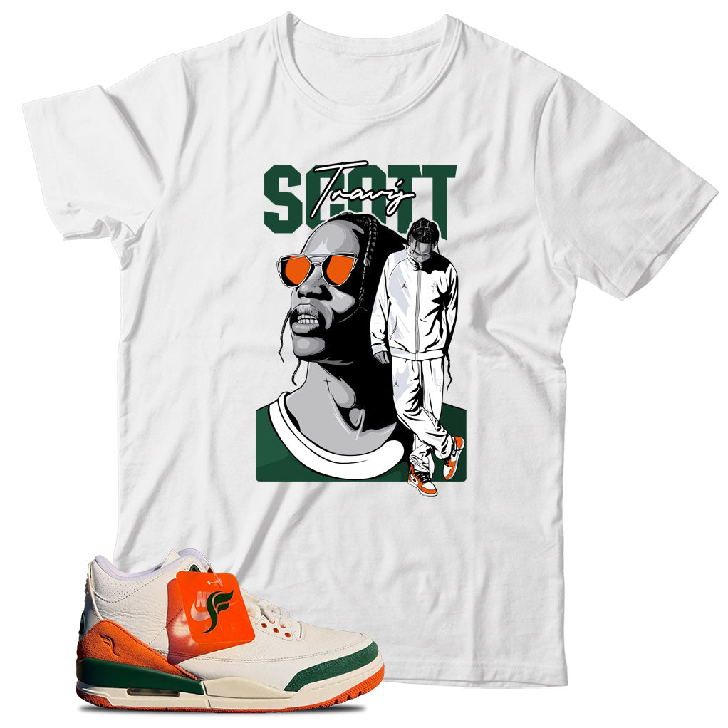 Jordan 3 SoleFly Miami shirt