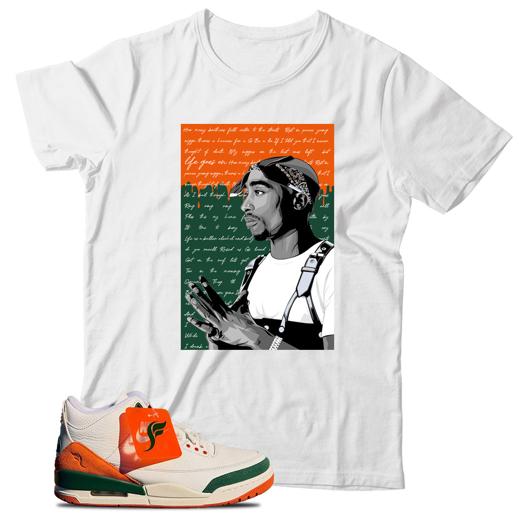 Jordan 3 SoleFly Miami shirt